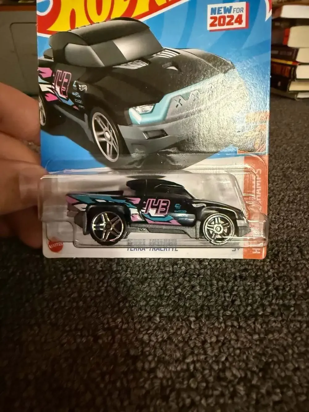 Hot Wheels 2024 HW Track Champs Terra-Tracktyl 1/5 Black Purple & Blue SUV Car
